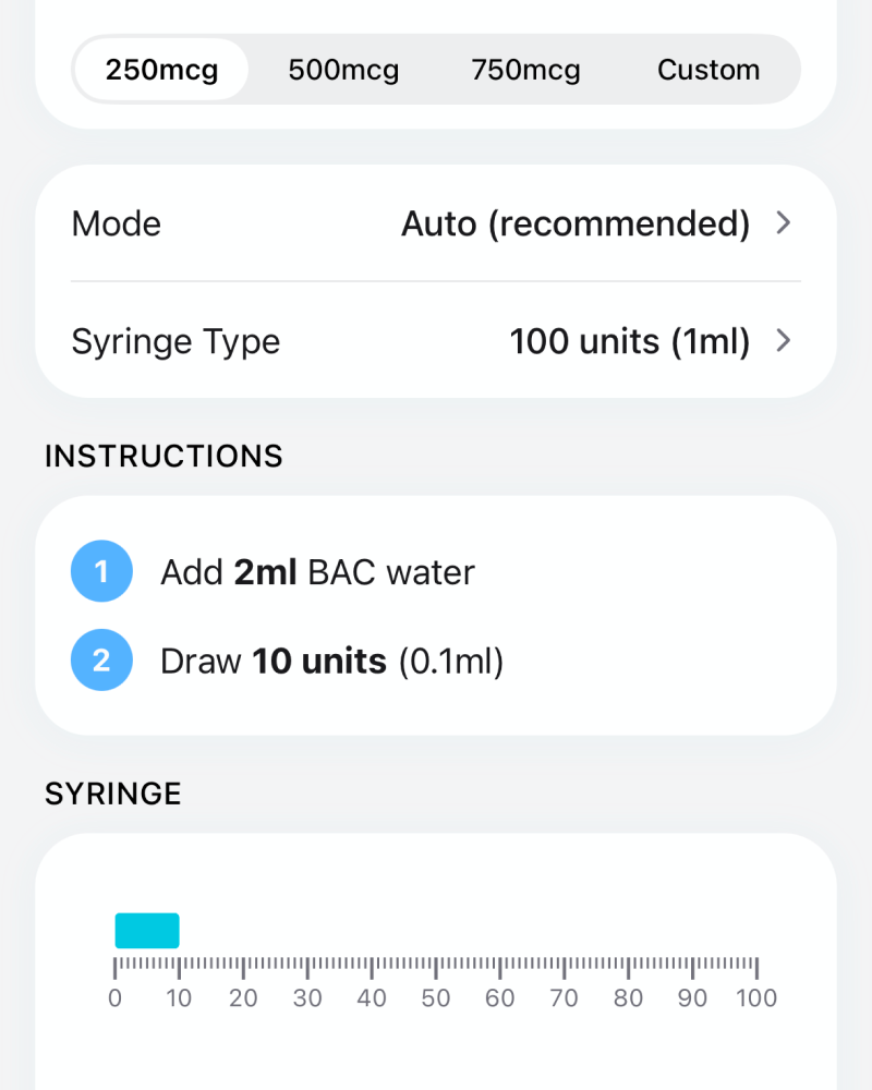 Reconstitution Calculator